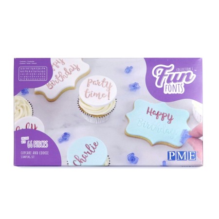 Fun Fonts Stempel der Collection 1 - Cupcakes und Cookies